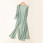 Josephine | Women’s Long Cardigan | Open Front Layer-Women Cardigan-Eltrendio