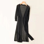 Josephine | Women’s Long Cardigan | Open Front Layer-Women Cardigan-Eltrendio