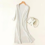 Josephine | Women’s Long Cardigan | Open Front Layer-Women Cardigan-Eltrendio