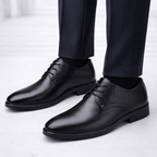 Kingsford | Men’s Lace Up Derby Shoes | Plain Toe Low Heel Formal Footwear-Men Shoes-Eltrendio