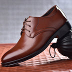 Kingsford | Men’s Lace Up Derby Shoes | Plain Toe Low Heel Formal Footwear-Men Shoes-Eltrendio