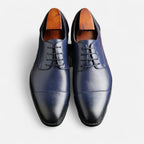 Kingsley | Men’s Lace Up Oxford Shoes | Cap Toe Formal Footwear Business Wear-Men Shoes-Eltrendio