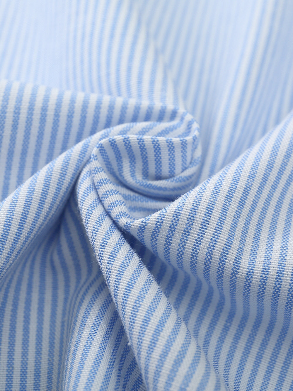 Landon | Unisex Oversized Shirt | Blue Striped Cotton Y2K Style-Eltrendio