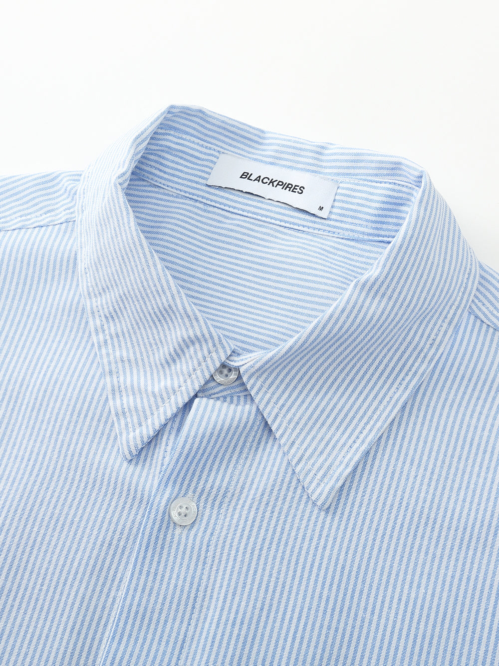 Landon | Unisex Oversized Shirt | Blue Striped Cotton Y2K Style-Eltrendio