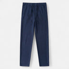 Langford | Men’s Drawstring Casual Trousers | Straight Leg Side Pockets Daily Wear-Men Pants-Eltrendio