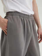 Logan | Men's Wide Sweatpants | Fleece Lined Drawstring Straight Leg-Eltrendio