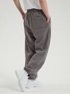 Logan | Men's Wide Sweatpants | Fleece Lined Drawstring Straight Leg-Eltrendio