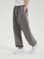 Logan | Men's Wide Sweatpants | Fleece Lined Drawstring Straight Leg-Eltrendio