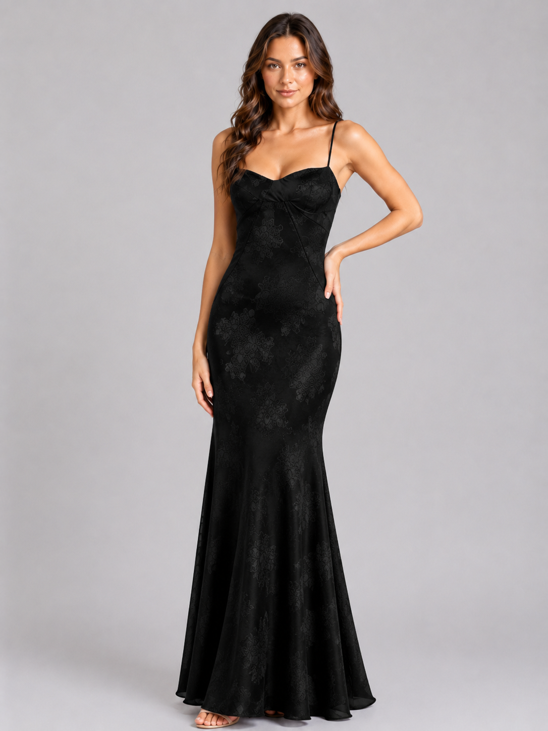 Lucinda | Women’s Maxi Dress | Sweetheart Neck Strappy Wedding Guest-Women Dress-Eltrendio