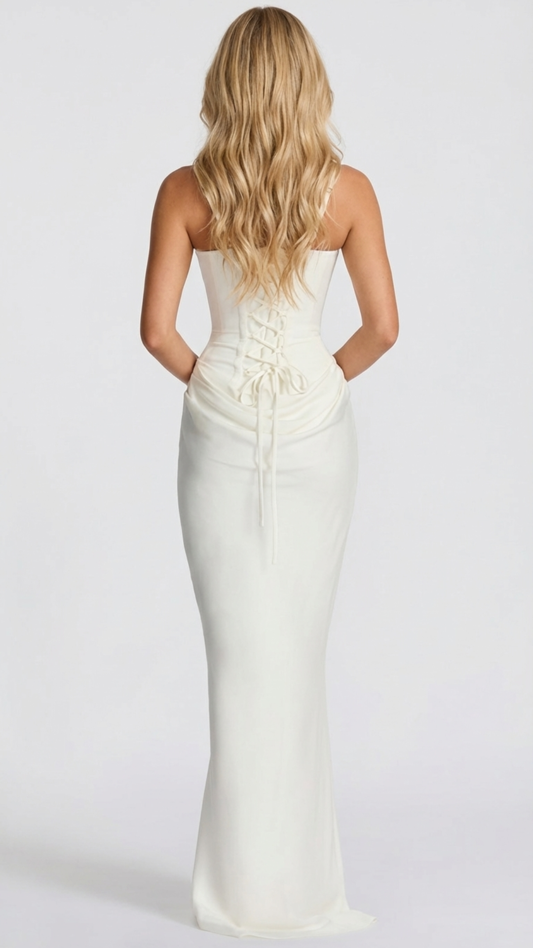 Madeline | Women’s Maxi Dress | Square Neck Ruched Wedding Guest-Women Dress-Eltrendio