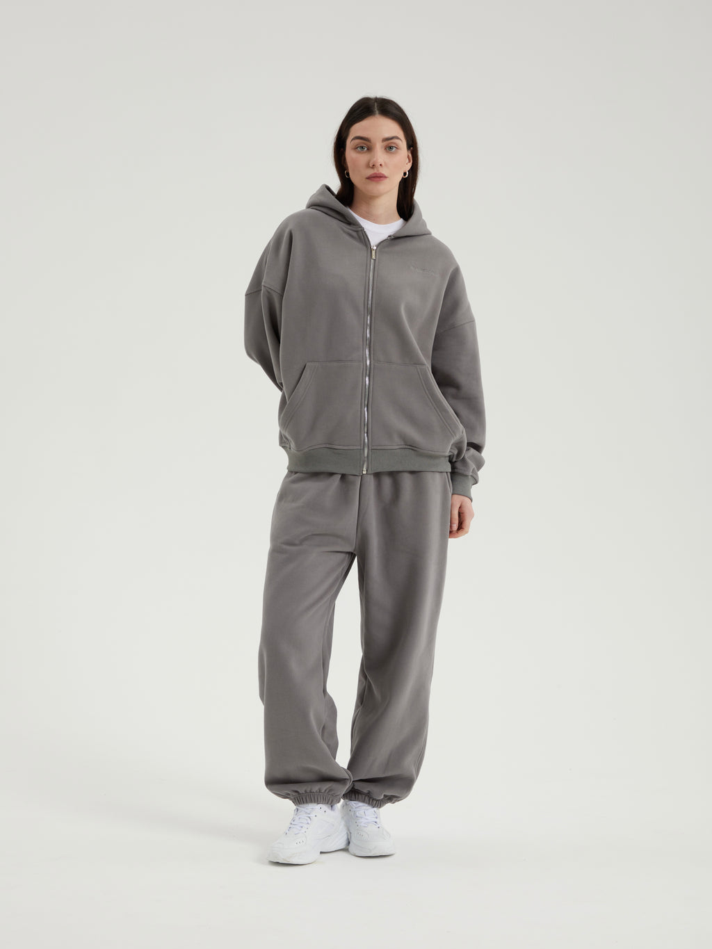 Rowan | Unisex Oversized Zip Hoodie | Fleece Lined Layering Style-Eltrendio