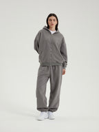 Rowan | Unisex Oversized Zip Hoodie | Fleece Lined Layering Style-Eltrendio