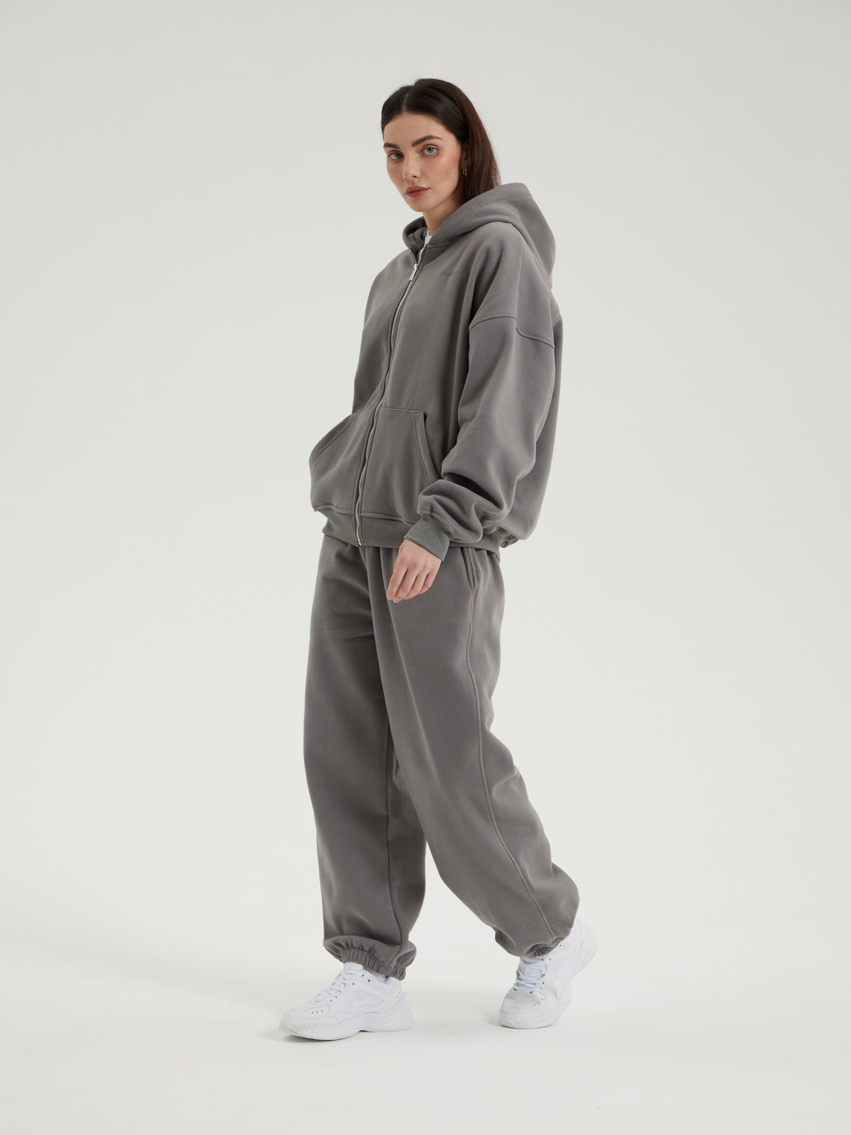 Rowan | Unisex Oversized Zip Hoodie | Fleece Lined Layering Style-Eltrendio