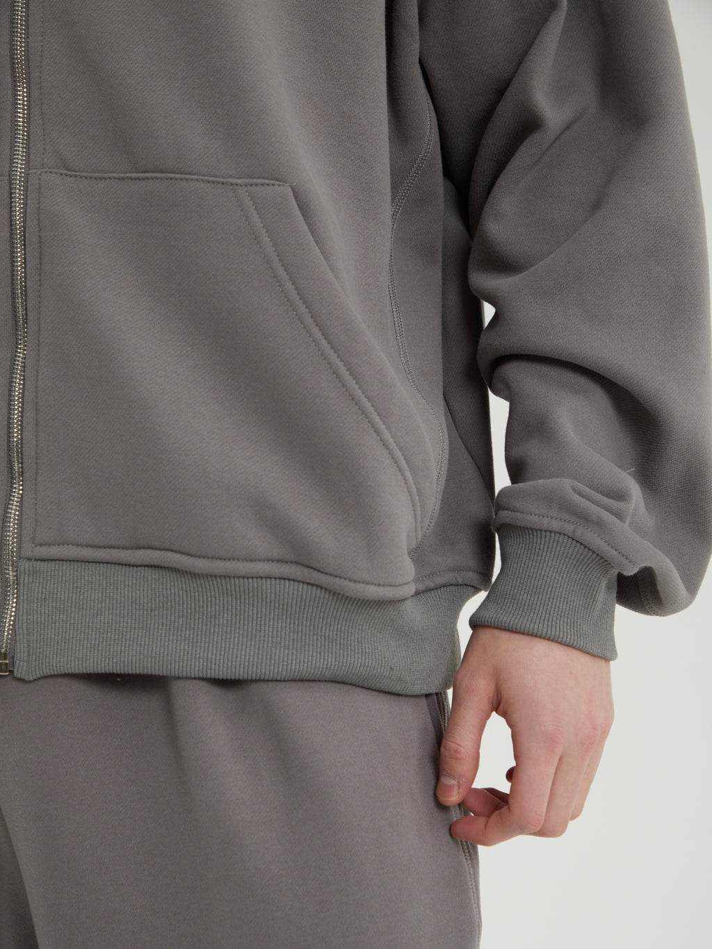 Rowan | Unisex Oversized Zip Hoodie | Fleece Lined Layering Style-Eltrendio