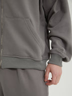 Rowan | Unisex Oversized Zip Hoodie | Fleece Lined Layering Style-Eltrendio