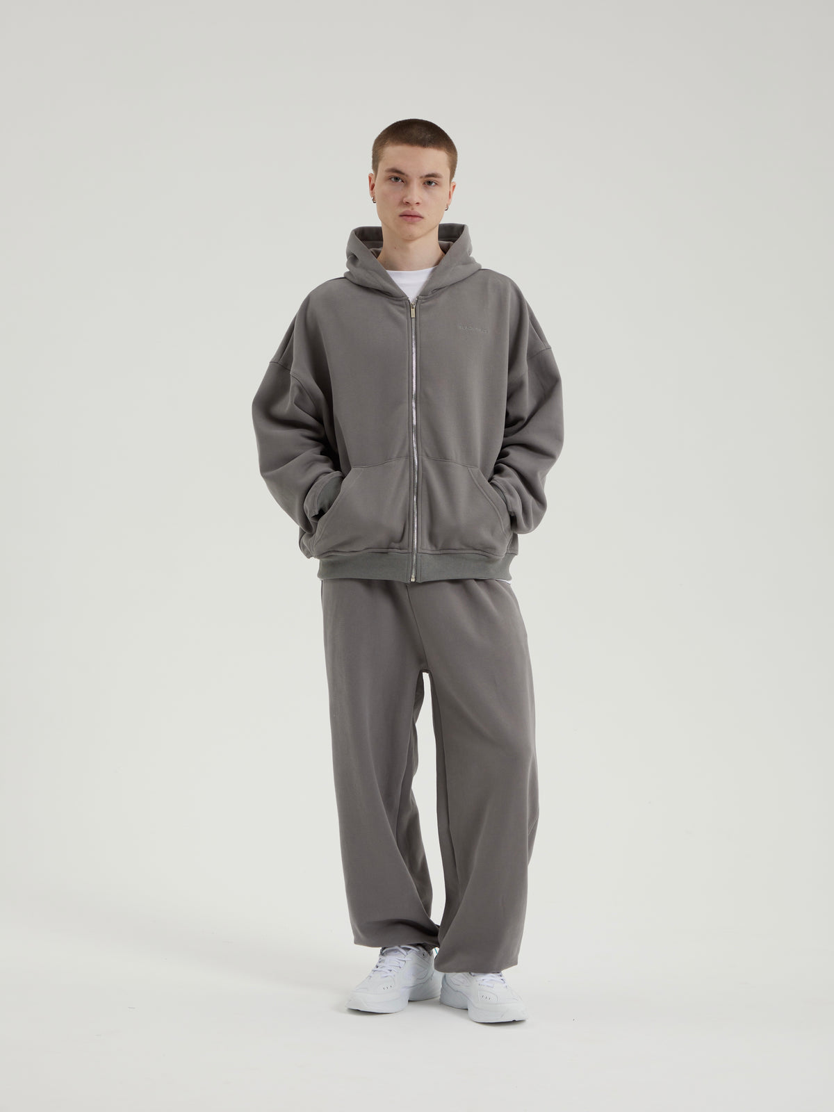 Rowan | Unisex Oversized Zip Hoodie | Fleece Lined Layering Style-Eltrendio