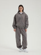Rowan | Unisex Oversized Zip Hoodie | Fleece Lined Layering Style-Eltrendio