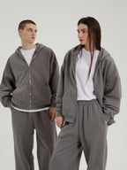 Rowan | Unisex Oversized Zip Hoodie | Fleece Lined Layering Style-Eltrendio
