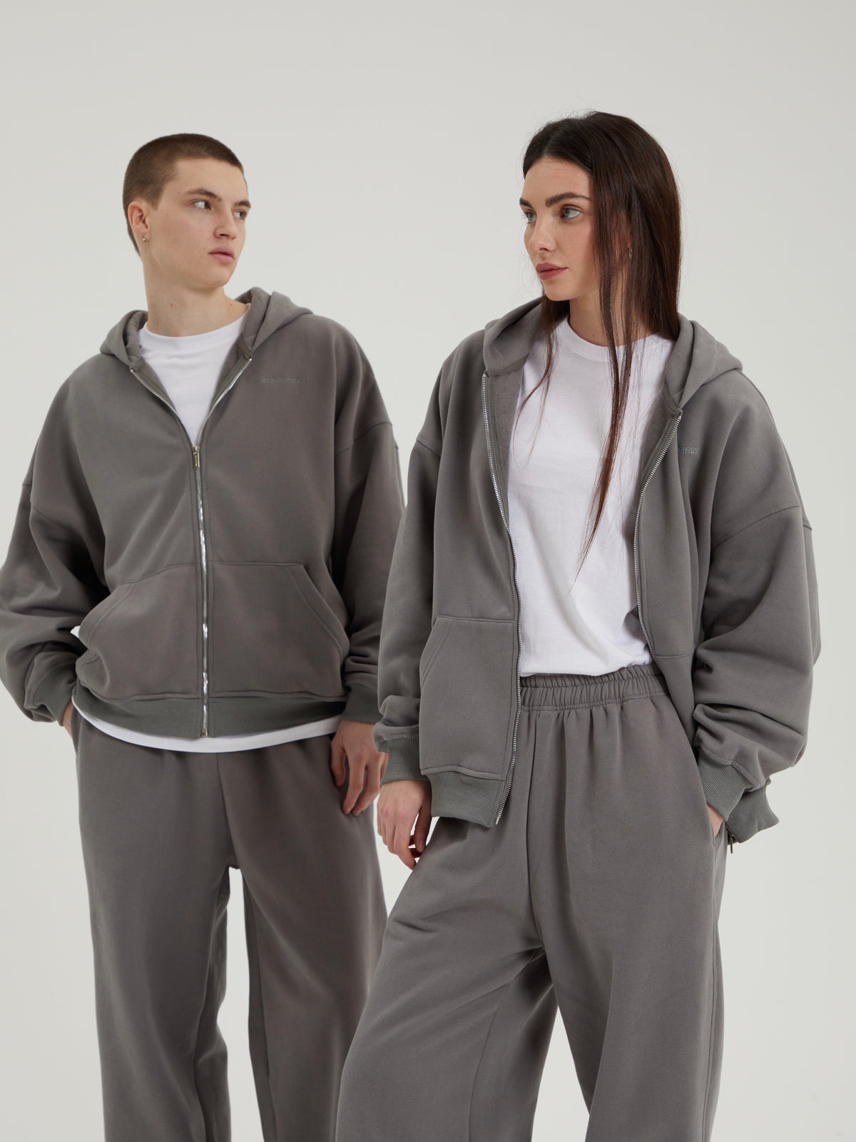 Rowan | Unisex Oversized Zip Hoodie | Fleece Lined Layering Style-Eltrendio