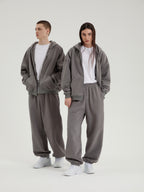 Rowan | Unisex Oversized Zip Hoodie | Fleece Lined Layering Style-Eltrendio