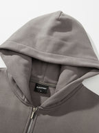 Rowan | Unisex Oversized Zip Hoodie | Fleece Lined Layering Style-Eltrendio