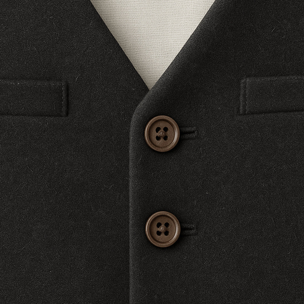 Harrington | Men’s Button Front Waistcoat | V Neck Pocket Detail Formal Wear-Men Vest-Eltrendio