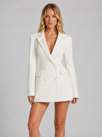 Monroe | Women’s Mini Dress | Blazer Double Breasted Cocktail-Women Dress-Eltrendio