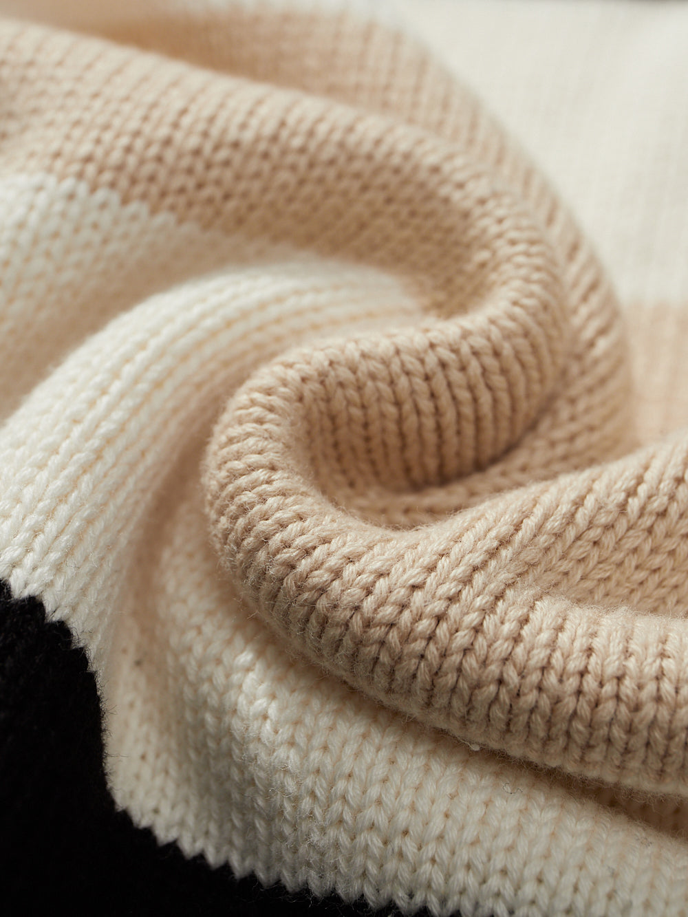 Nolan | Unisex Half Zip Polo Sweater | Oversized Striped Y2K Style-Eltrendio