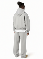 Norman | Men’s Hoodie And Trousers Set | Kangaroo Pocket Wide Leg Casual Wear-Men Outfit Set-Eltrendio