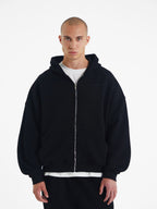 Oakley | Unisex Oversized Zip Hoodie | Fleece Lined Warm Layering Style-Eltrendio