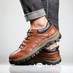 Oliver | Men’s Lace Up Walking Shoes | Panel Detail Chunky Sole Casual Footwear-Men Shoes-Eltrendio