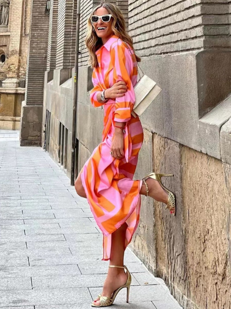 Phoebe | Women's Printed Wrap Maxi Dress | Tie Waist Wedding Guest-Women Dress-Eltrendio