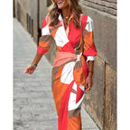 Phoebe | Women's Printed Wrap Maxi Dress | Tie Waist Wedding Guest-Women Dress-Eltrendio