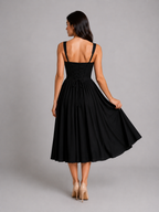 Rosalie | Women’s Midi Dress | Corset Sweetheart Wedding Guest-Women Dress-Eltrendio