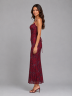 Scarlett | Women’s Maxi Dress | Corset Floral Cocktail-Women Dress-Eltrendio