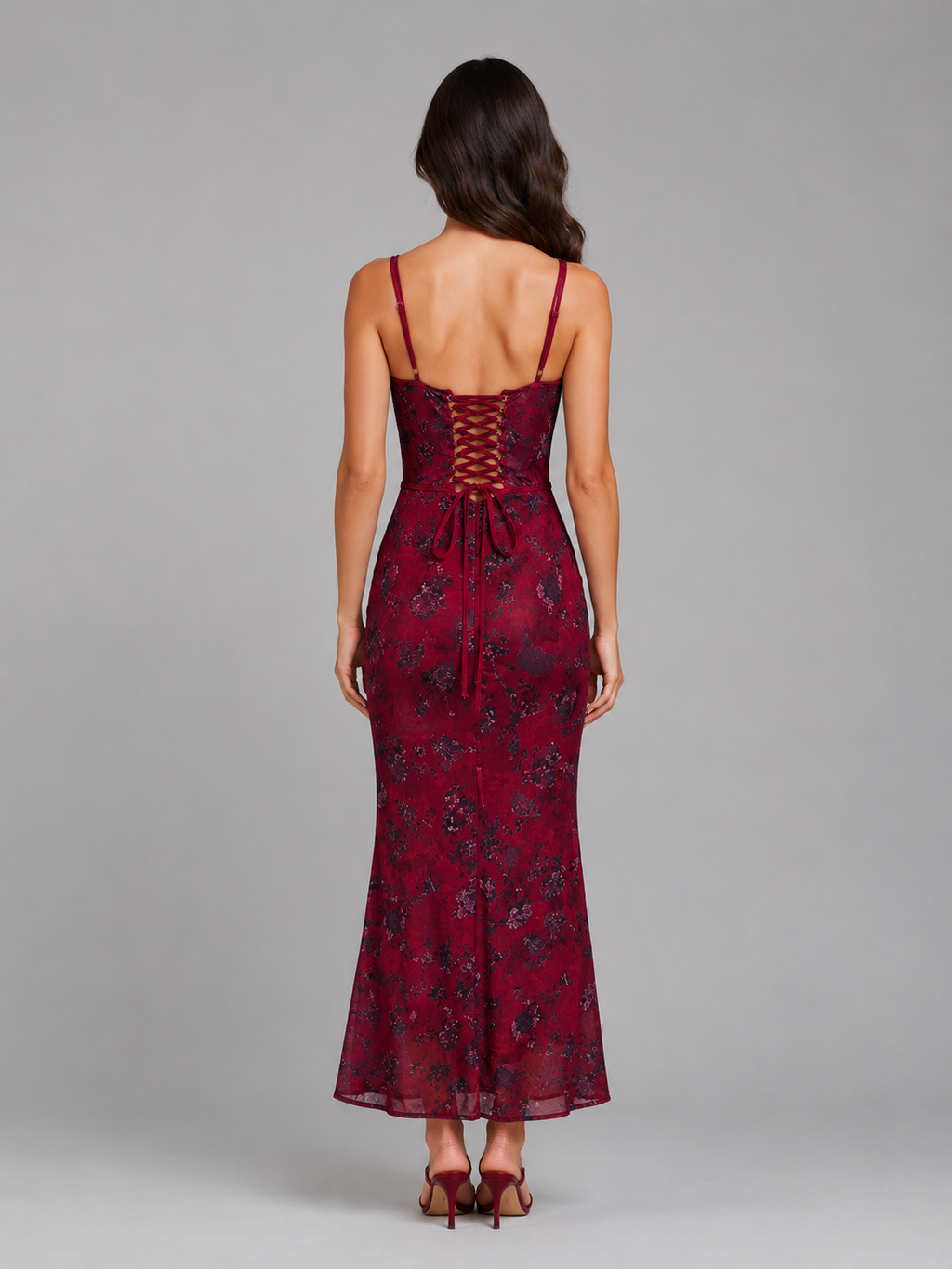 Scarlett | Women’s Maxi Dress | Corset Floral Cocktail-Women Dress-Eltrendio