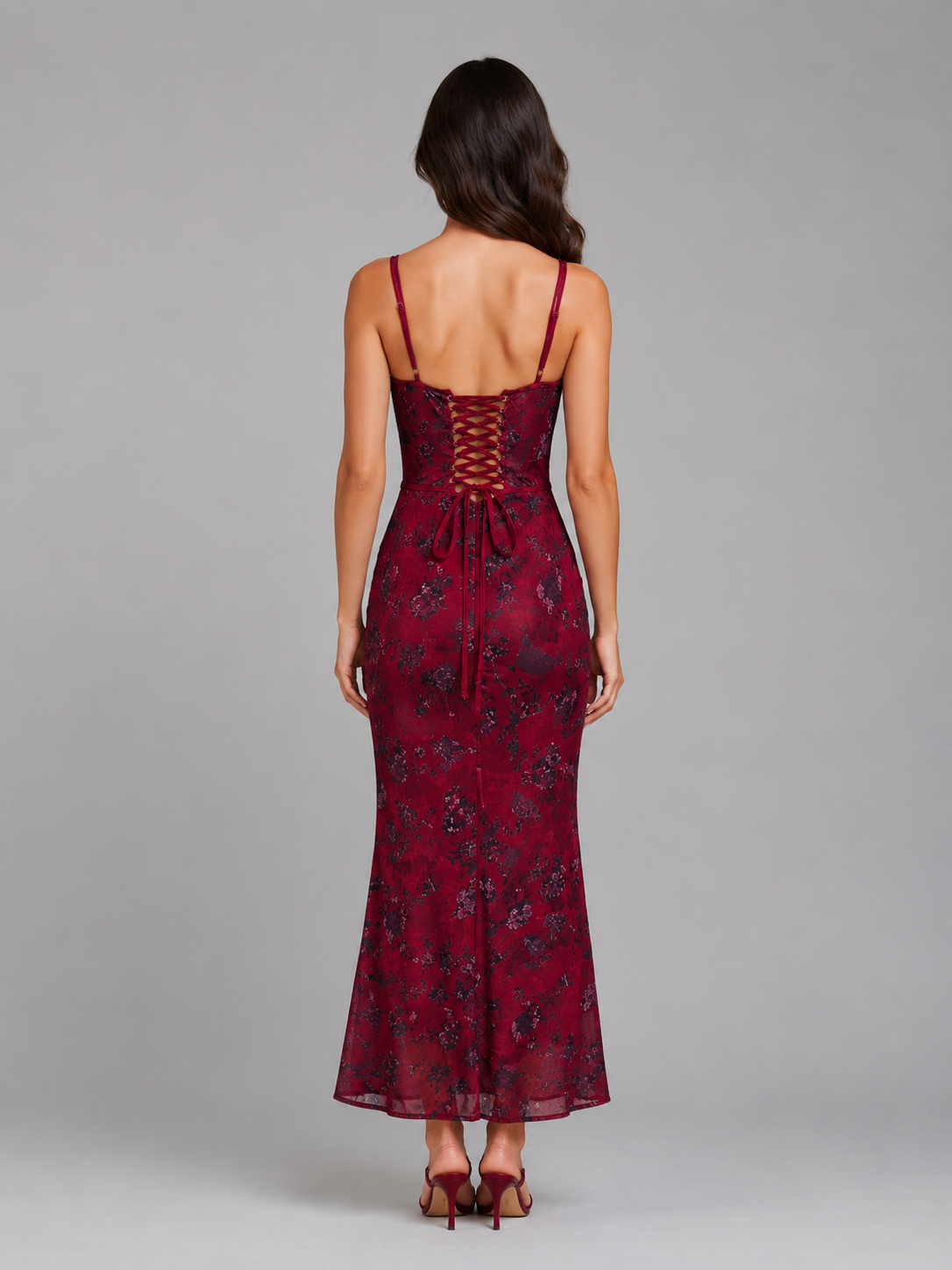 Scarlett | Women’s Maxi Dress | Corset Floral Cocktail-Women Dress-Eltrendio