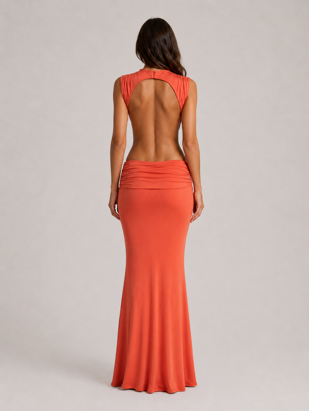Selene | Women’s Maxi Dress | High Neck Cut Out-Women Dress-Eltrendio