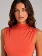 Selene | Women’s Maxi Dress | High Neck Cut Out-Women Dress-Eltrendio