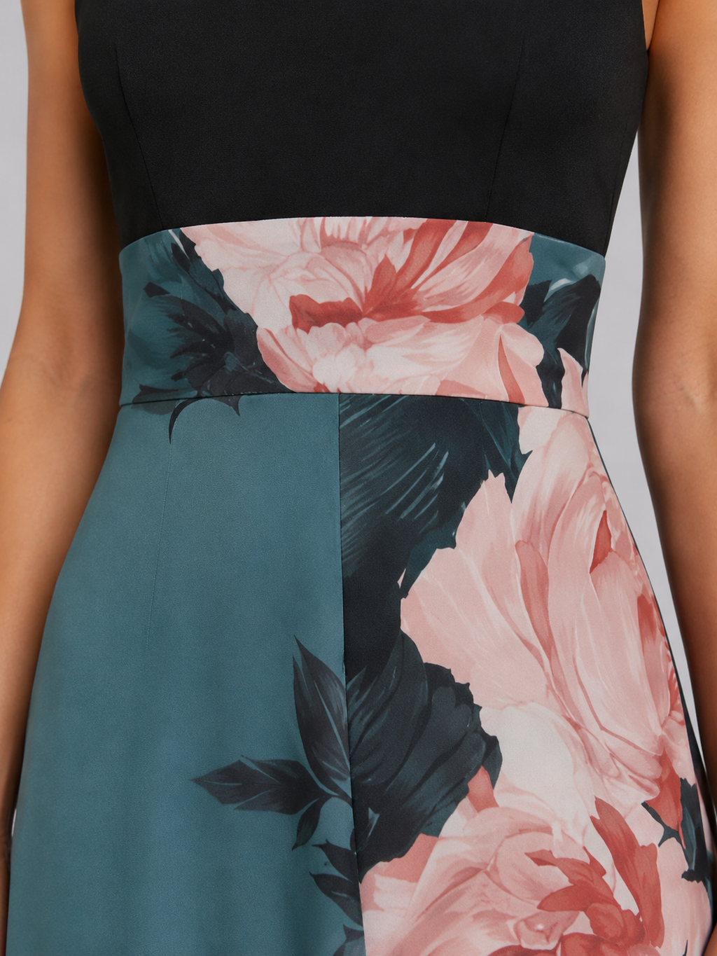 Seraphina | Women’s Maxi Dress | Halter Floral Wedding Guest-Women Dress-Eltrendio