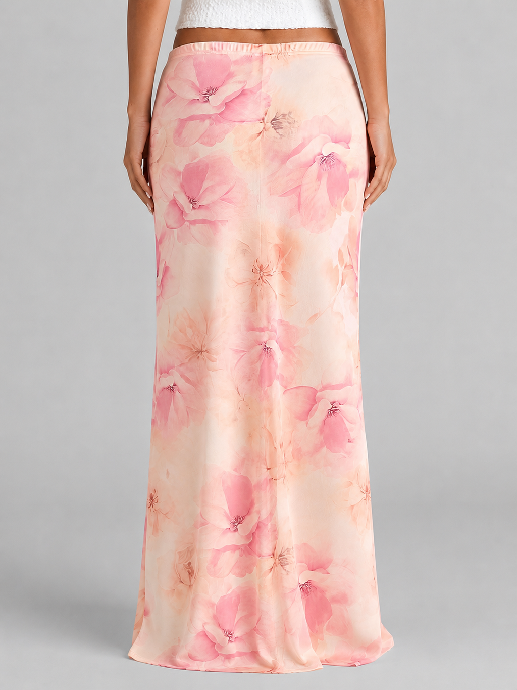 Sienna | Women’s Maxi Skirt | Floral Print Cocktail Party-Women Skirt-Eltrendio