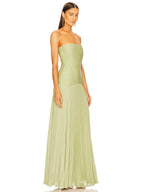 Sophie | Women’s Pleated Maxi Dress | Strapless Wedding Guest Dress-Women Dress-Eltrendio