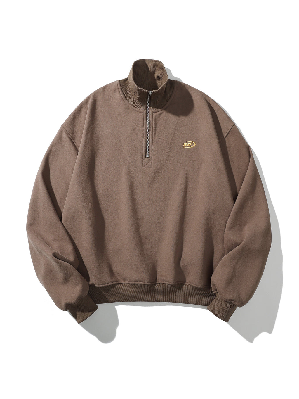 Theo | Unisex Half Zip Sweatshirt | Oversized Retro Collar Style-Eltrendio