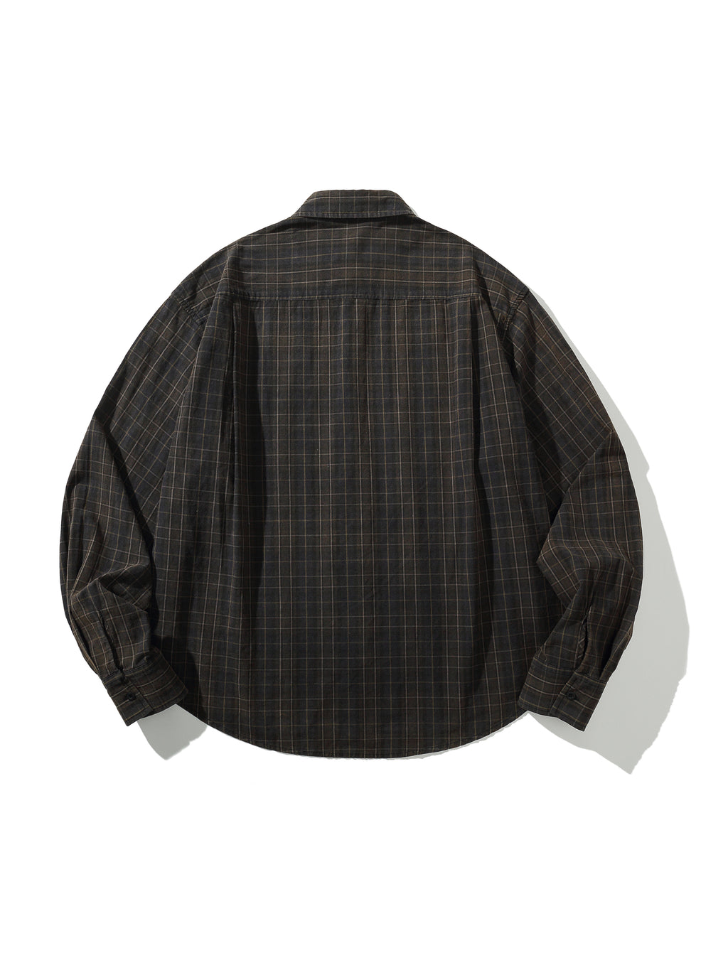Theo | Unisex Oversized Shirt | Check Long Sleeve Casual Style-Eltrendio