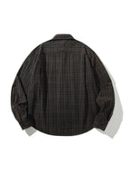 Theo | Unisex Oversized Shirt | Check Long Sleeve Casual Style-Eltrendio