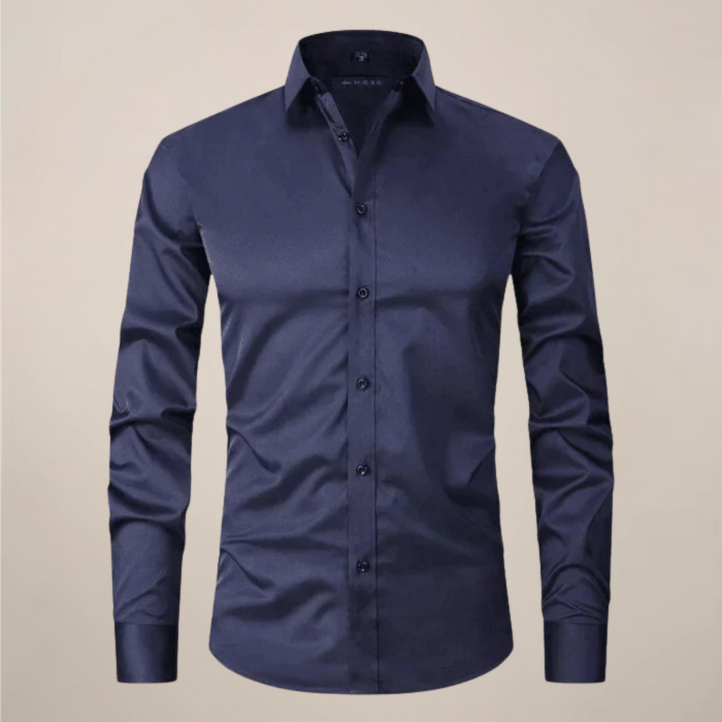 Thomas | Men’s Button Front Shirt | Collared Wedding Shirt-Men Shirt-Eltrendio