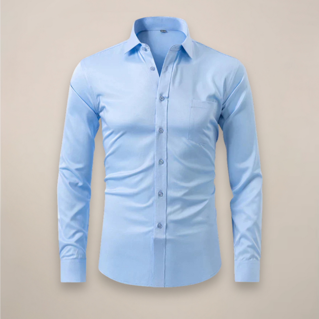 Thomas | Men’s Button Front Shirt | Collared Wedding Shirt-Men Shirt-Eltrendio