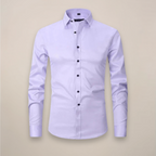Thomas | Men’s Button Front Shirt | Collared Wedding Shirt-Men Shirt-Eltrendio