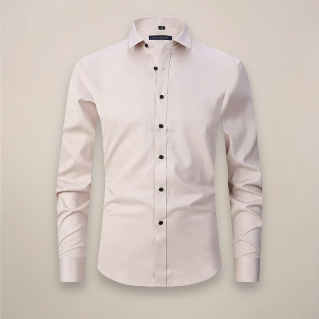 Thomas | Men’s Button Front Shirt | Collared Wedding Shirt-Men Shirt-Eltrendio