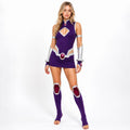 Violet | Women's Costume Dress Set | Sleeveless Cosplay Convention Outfit-Women Costume Set-Eltrendio